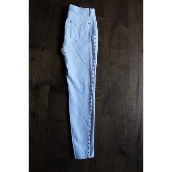 White Studded Jeans - Picture 2 of 4